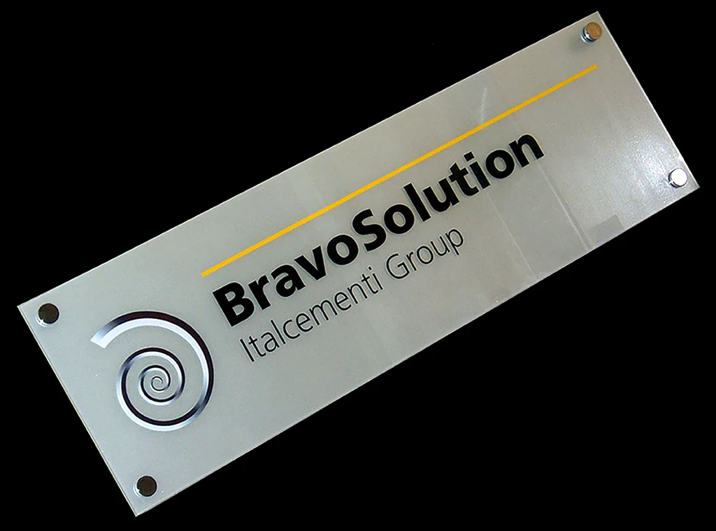 Architectural boardroom sign